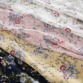 Custom Printed Floral Polyester Breathable Chiffon Fabric